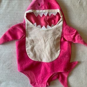 Pink Baby Shark Costume Romper 2-4T